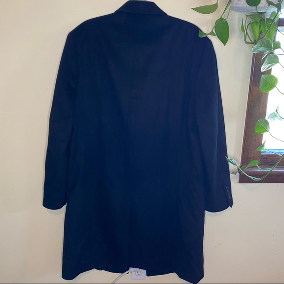 STAFFORD Essentials Wool Blend Single Breast Winter Dress Over Coat 44R - Picture 8 of 13